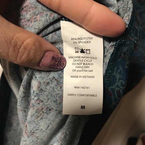 NWT Lularoe medium Julia Paisley and gray - Picture 4 of 4